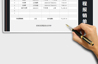 2025年出行行程报销单