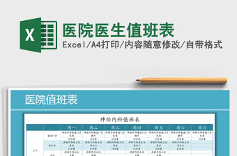 2025年医院医生值班表