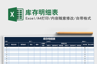 2025年库存明细表