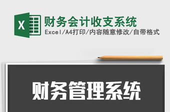2025年财务会计收支系统