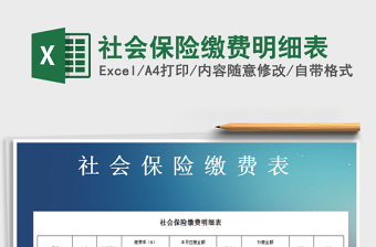 2025年社会保险缴费明细表