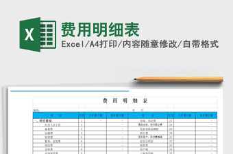 2025年费用明细表