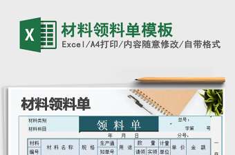 2025年材料领料单模板