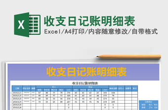 2025年收支日记账明细表