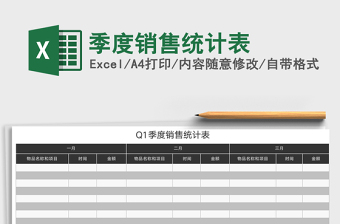 2025年季度销售统计表