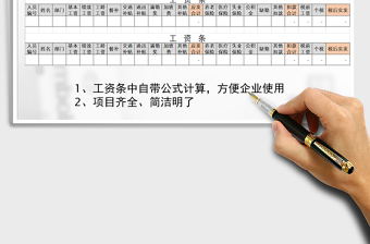 2025年工资条（自动计算）