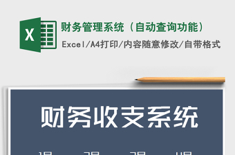 2025年财务管理系统（自动查询功能）