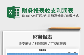 2025年财务报表收支利润表