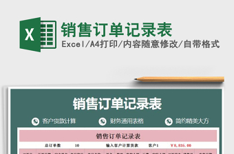 2025年销售订单记录表