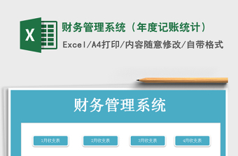 2025年财务管理系统（年度记账统计）