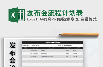 2025年发布会流程计划表
