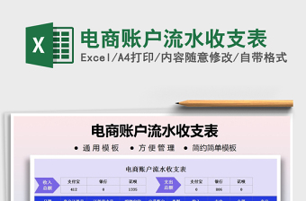 2025年电商账户流水收支表