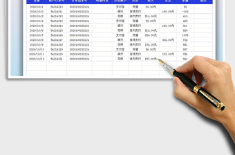 2025年电商账户流水收支表