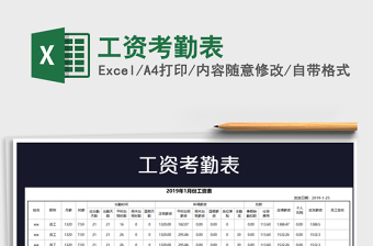 2025年工资考勤表