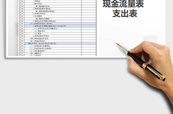 2025年现金流量表支出报表
