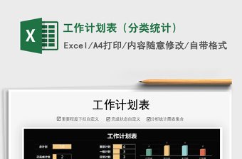 2025年工作计划表（分类统计）