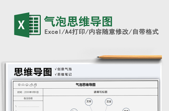 2025年气泡思维导图