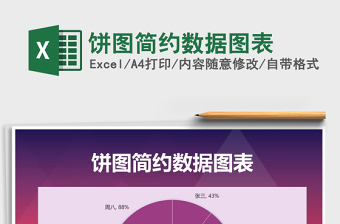 2025年饼图简约数据图表免费下载