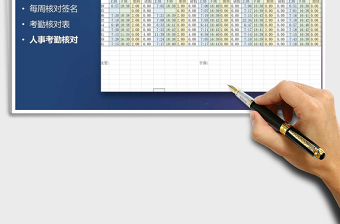 2025年考勤核对表(每周核对签名)