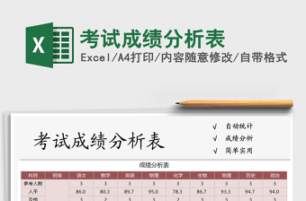 2025年考试成绩分析表