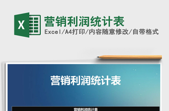 2025年营销利润统计表