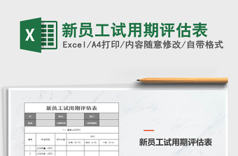 2025年新员工试用期评估表