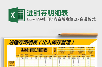 2025年进销存明细表