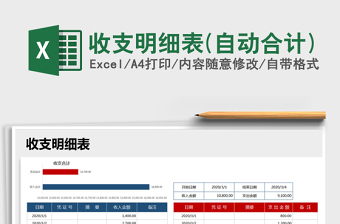 2025年收支明细表(自动合计)