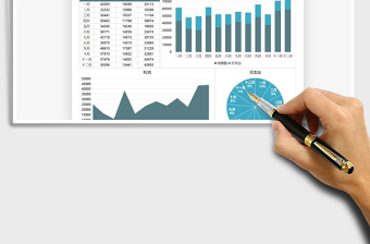 2025年销售分析各月数据报告图表