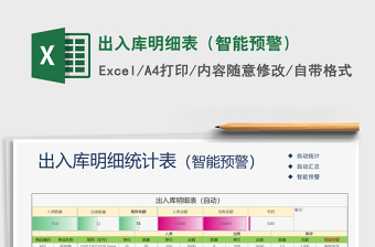 2025年出入库明细表（智能预警）