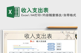 2025年收入支出表
