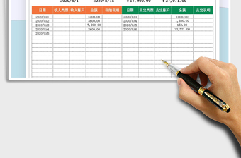 2025年收支记账表