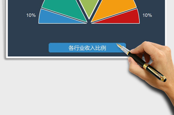 2025年精美半圆型饼图