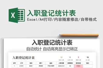 2025年入职登记统计表