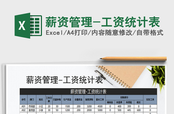2025年薪资管理-工资统计表