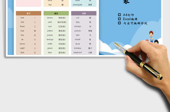 2024年教育工具-英语基本单词表