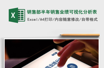 2025年销售部半年销售业绩可视化分析表
