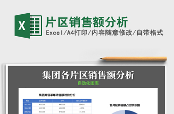 2025年片区销售额分析