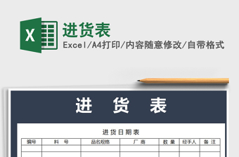 2025年进货表