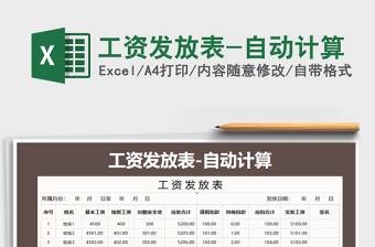 2025年工资发放表-自动计算