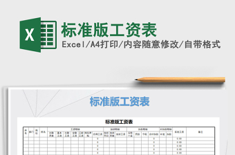 2025年标准版工资表
