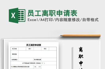 2025年员工离职申请表