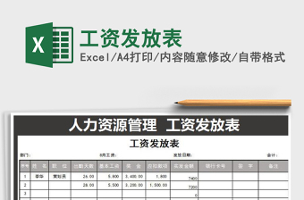 2025年工资发放表