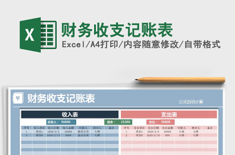 2025年财务收支记账表