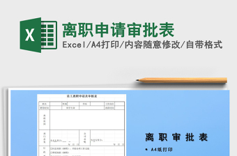 2025年离职申请审批表