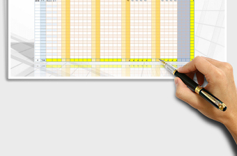 2024年排班表每日排班(浮动排班)通用模板通用表格两班倒