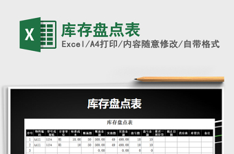 2025年库存盘点表