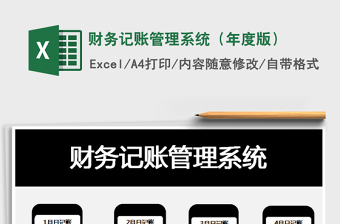 2025年财务记账管理系统（年度版）