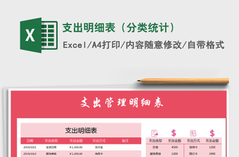 2025年支出明细表（分类统计）