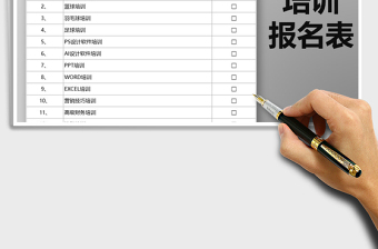 2025年员工培训报名表